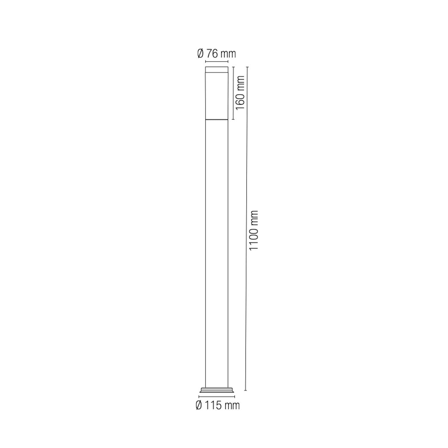 Intec Tokyo E27 sloupkové svítidlo