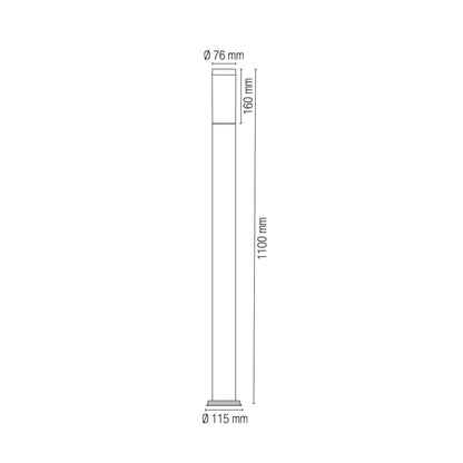 Intec Tokyo E27 sloupkové svítidlo