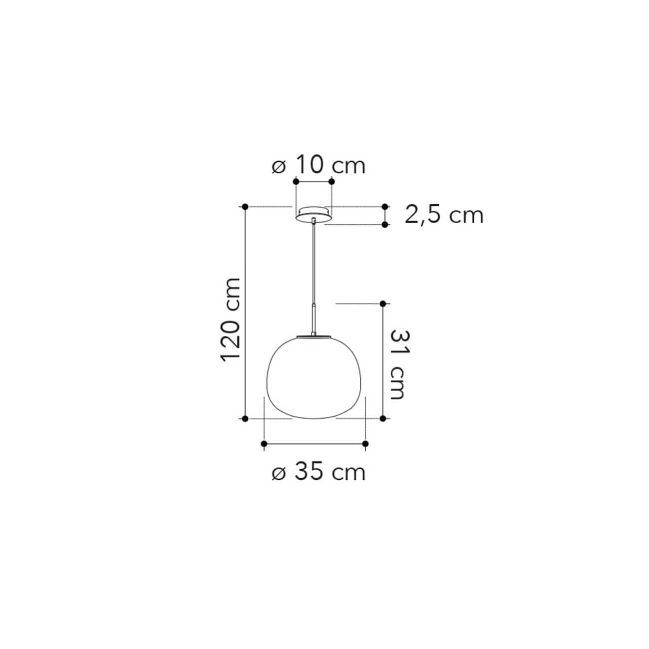 Faneurope Tolomeo E27 závesné svietidlo