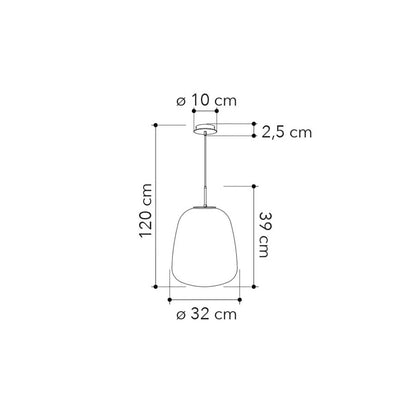 Faneurope Tolomeo E27 závesné svietidlo