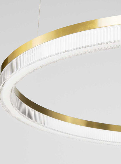 Ideal lux Crown LED kruhové závěsné svítidlo zlaté
