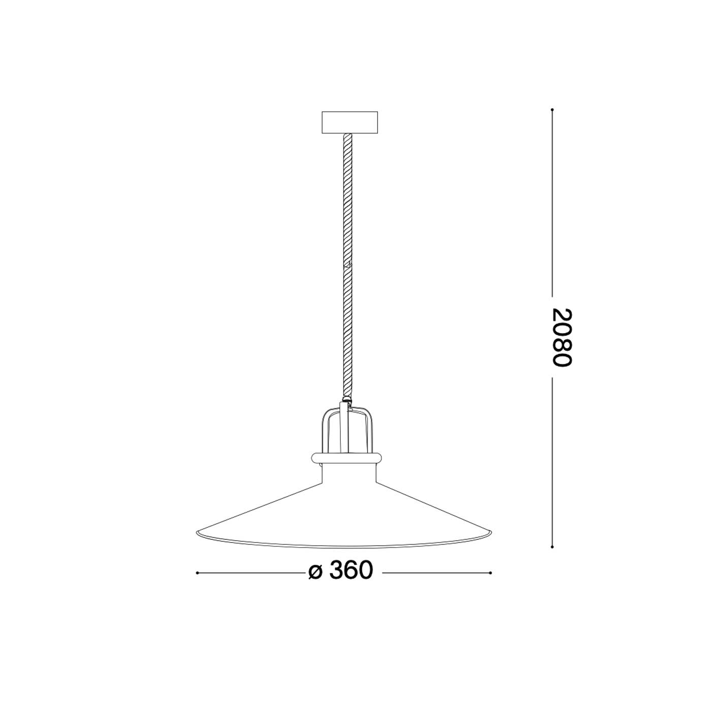 Ideal lux Eris E27 závěsné svítidlo