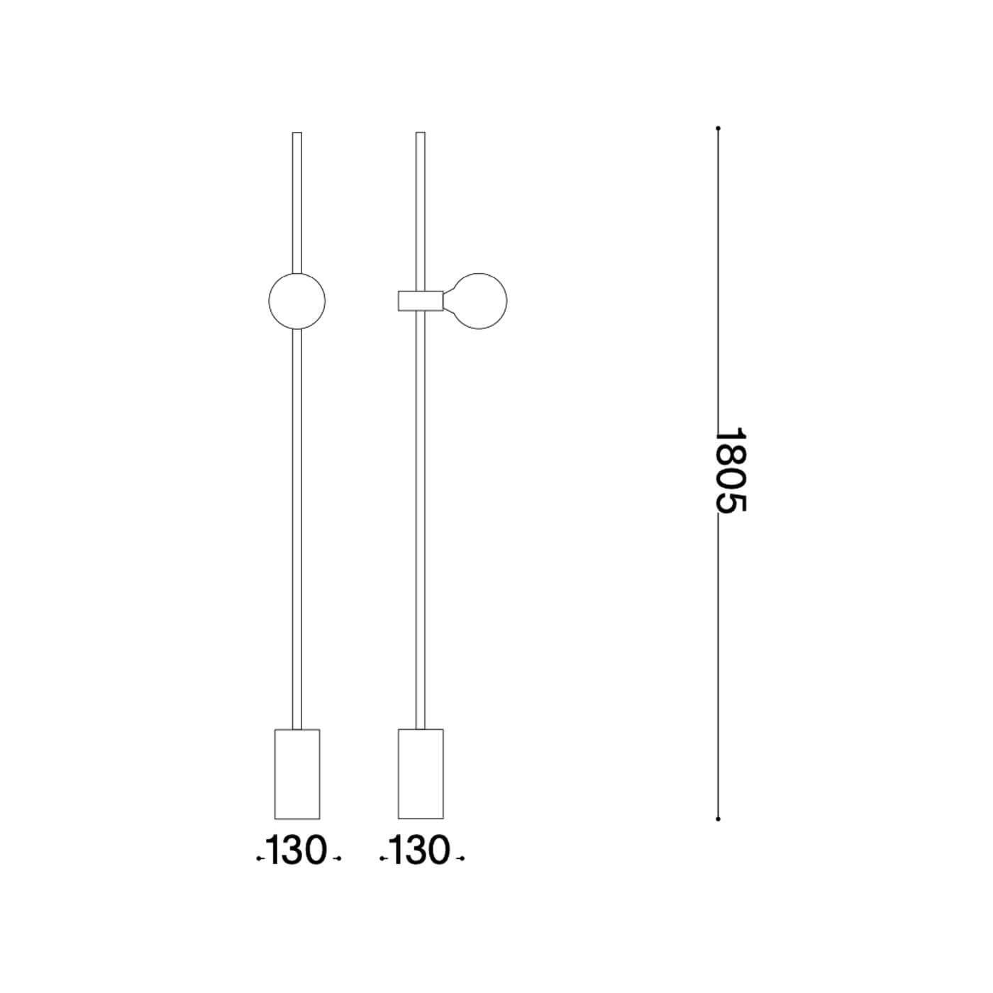 Ideal lux Eva E27 stojací lampa