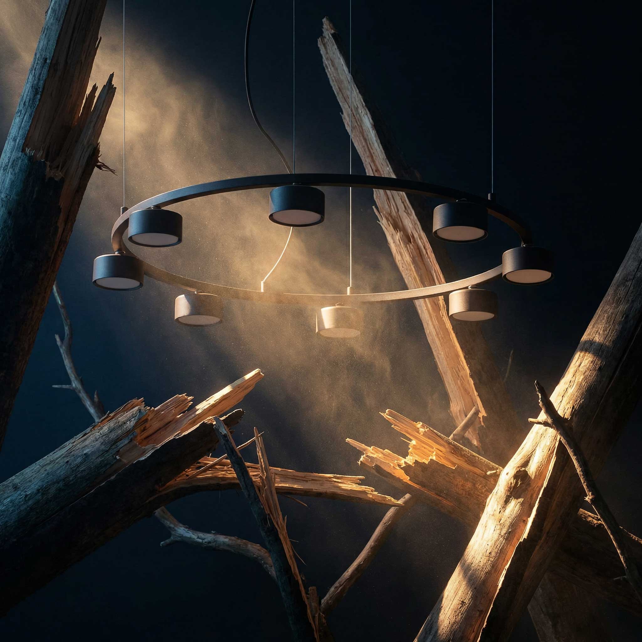 Ideal lux Minor GX53 kruhové závěsné svítidlo