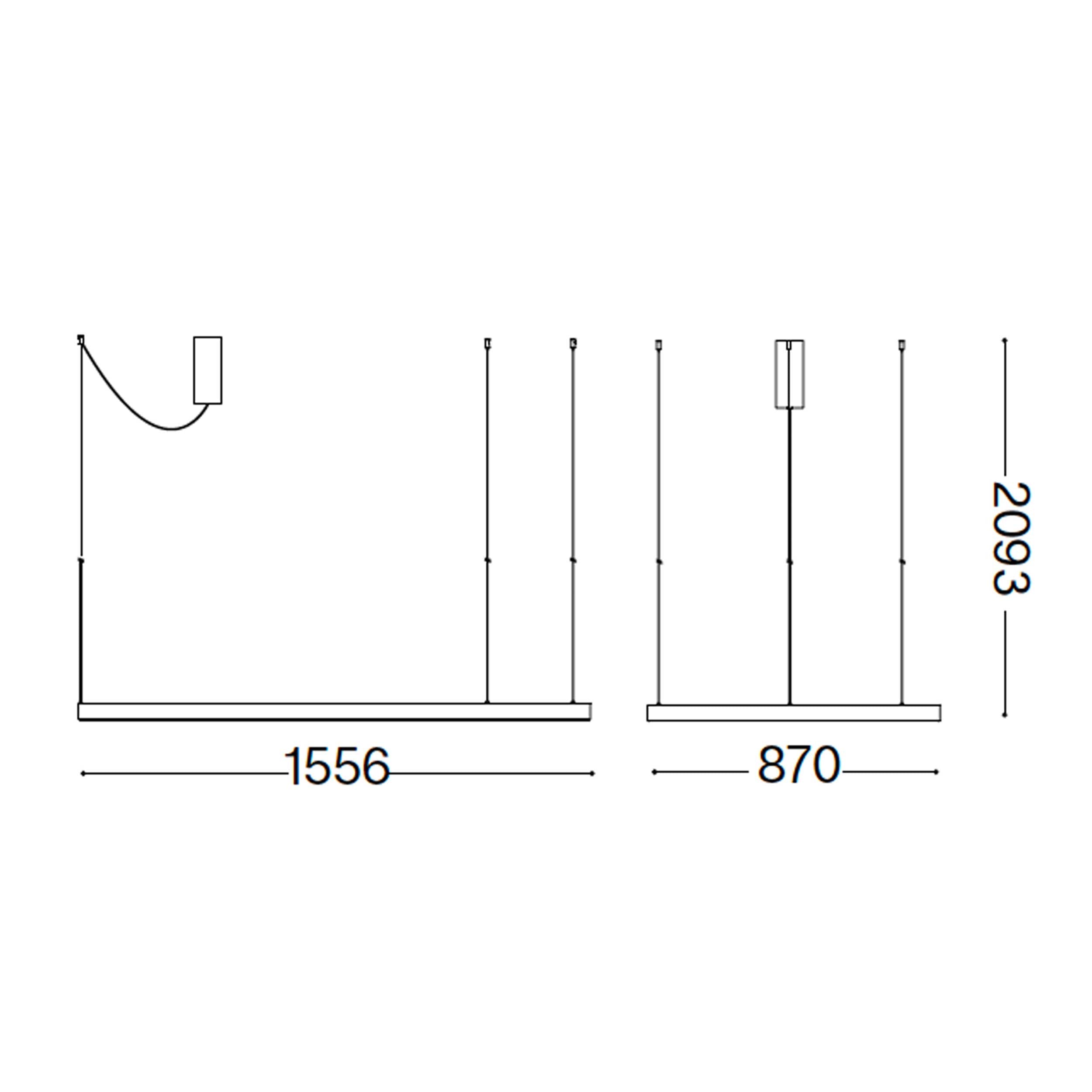 Ideal lux Waves LED závěsné svítidlo