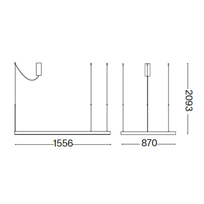 Ideal lux Waves LED závěsné svítidlo