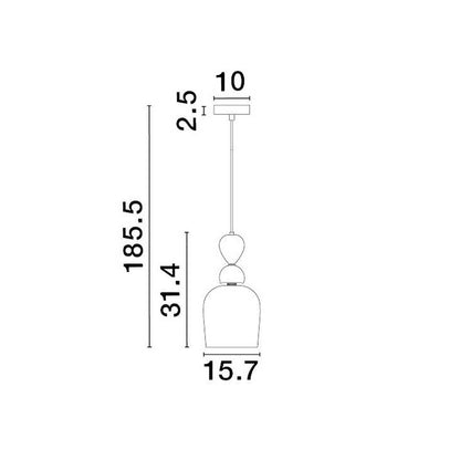 Nova Luce MURANO E14 Glas farbige 