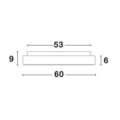 Nova Luce Rando Thin LED prisadené svietidlo stmievateľné