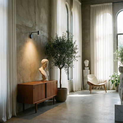 Reading arm LED wall light