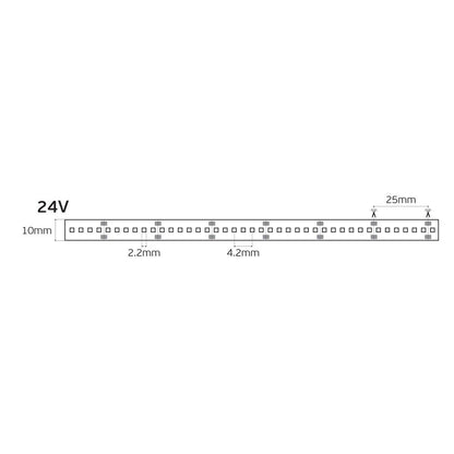 LED pásek 24V CRI90 IP20 2700K (5m)