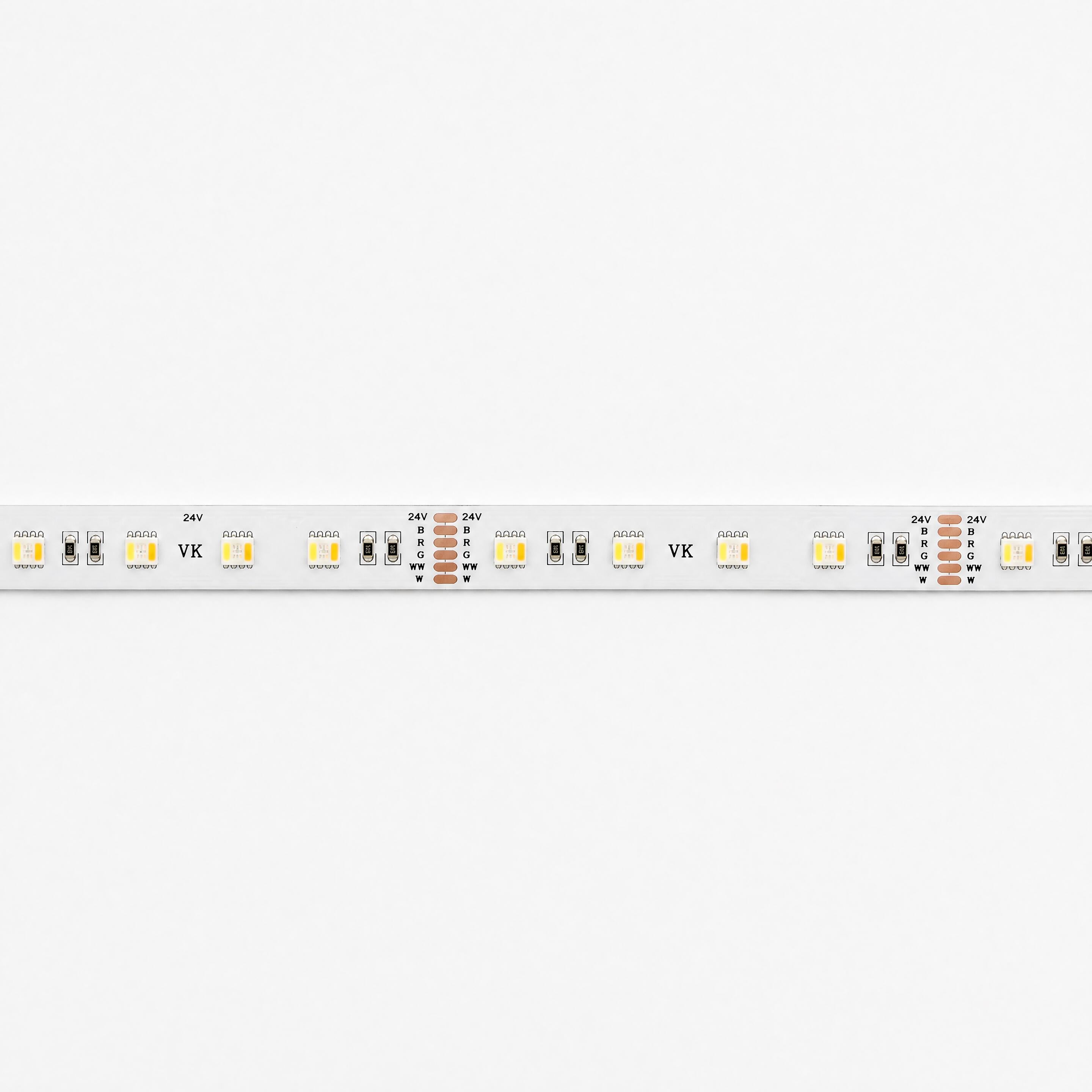 LED pásek RGB+CCT 24V 18W/m CRI90 IP20 2400K–6000K (5m)