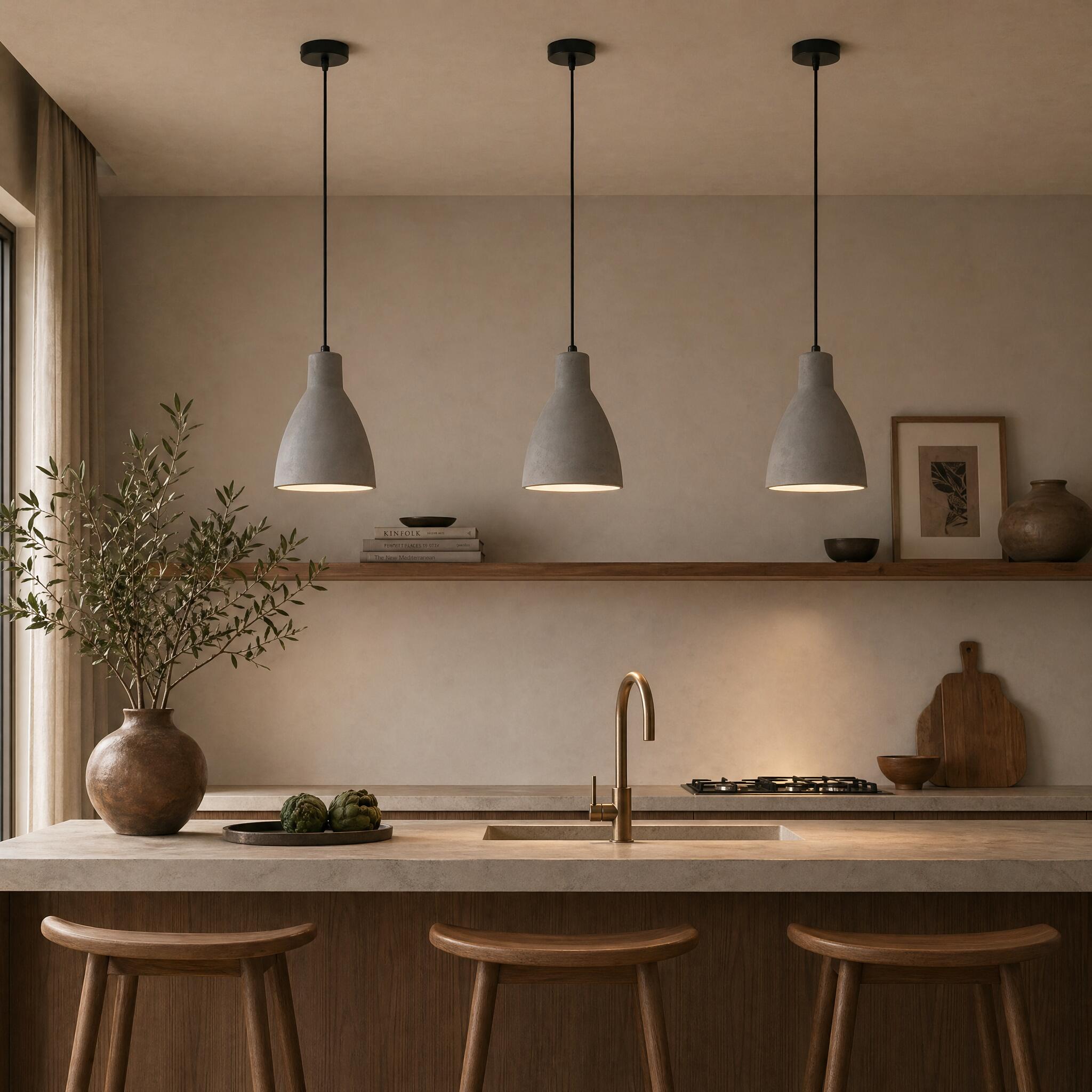 VK Light Remy E27 závěsné betonové svítidlo