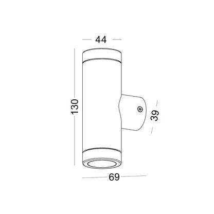 Aurelia LED nástěnné svítidlo IP65 Ra>90