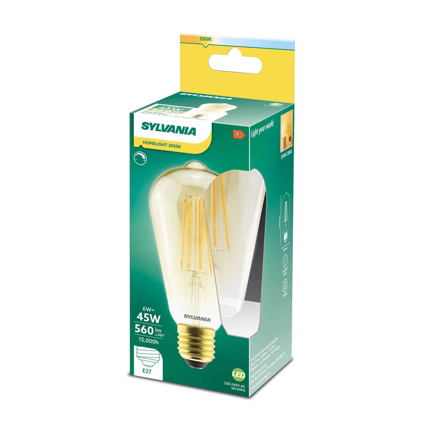 LED žiarovka Sylvania RETRO E27 2500K 6W stmievateľná