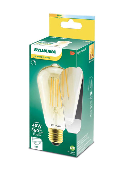 LED žárovka Sylvania RETRO E27 2500K 6W stmívatelná