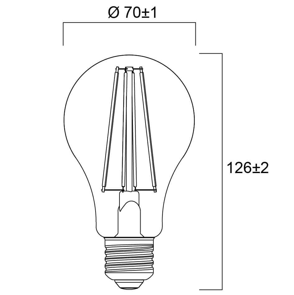 LED žárovka Sylvania RETRO E27 2700K 11W