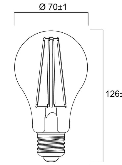 LED žárovka Sylvania RETRO E27 11.2W stmívatelné