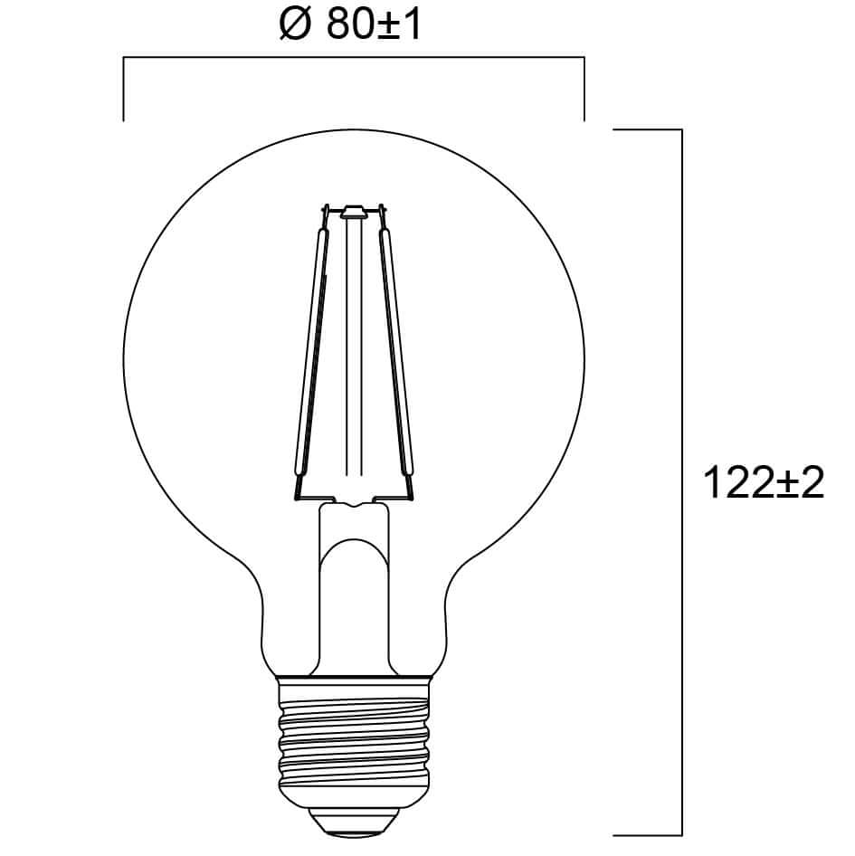 LED žárovka Sylvania RETRO E27 6W