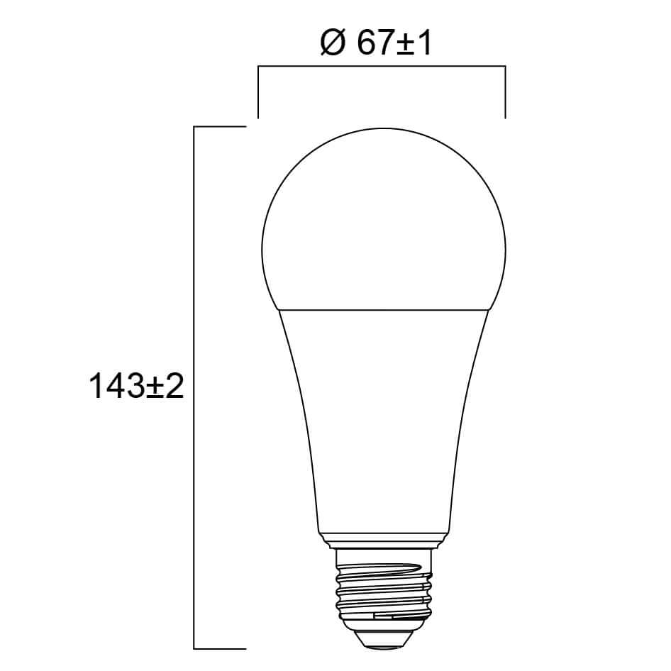 LED žárovka Sylvania E27 2700K 17W