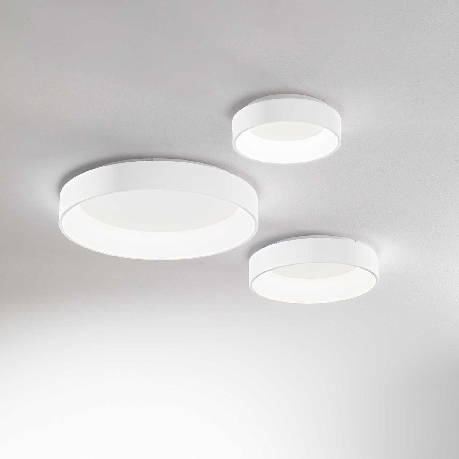 Ideal lux Ziggy LED kruhové stropní svítidlo bílé