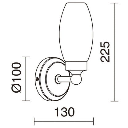 Exo Wall Bracket Bath classic E14 nástenné svietidlo