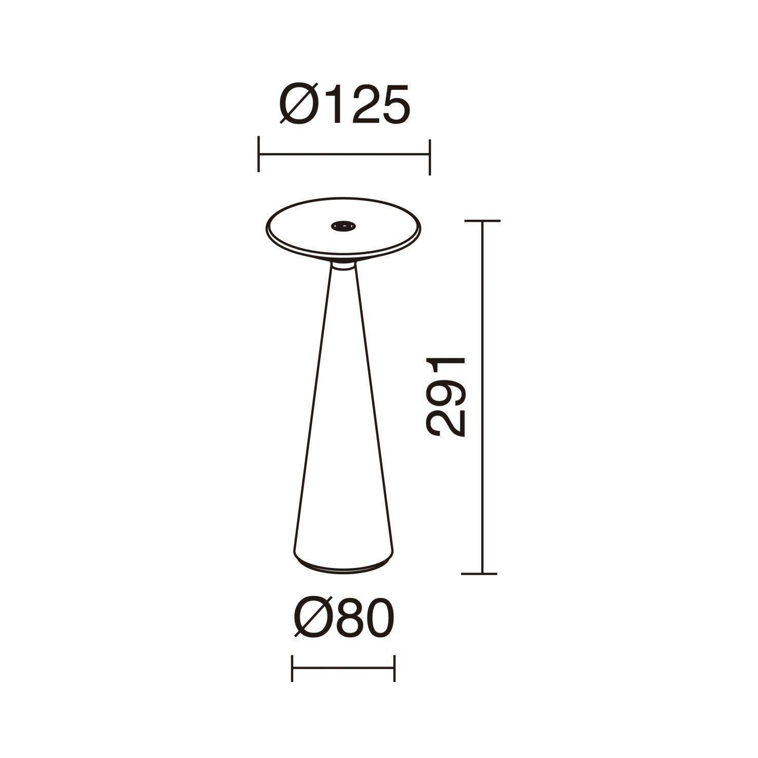 Cristher Blomma LED přenosná lampa bílá