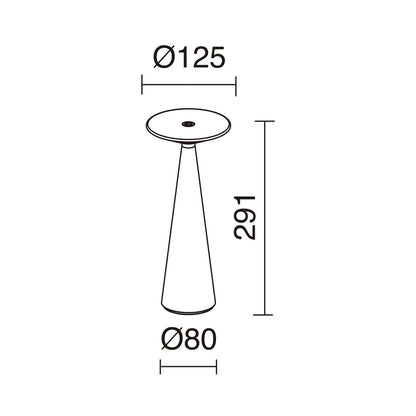 Cristher Blomma LED přenosná lampa bílá