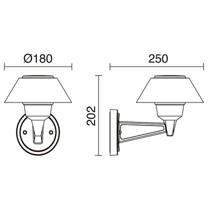 Dopo Bucket wall LED přisazené svítidlo