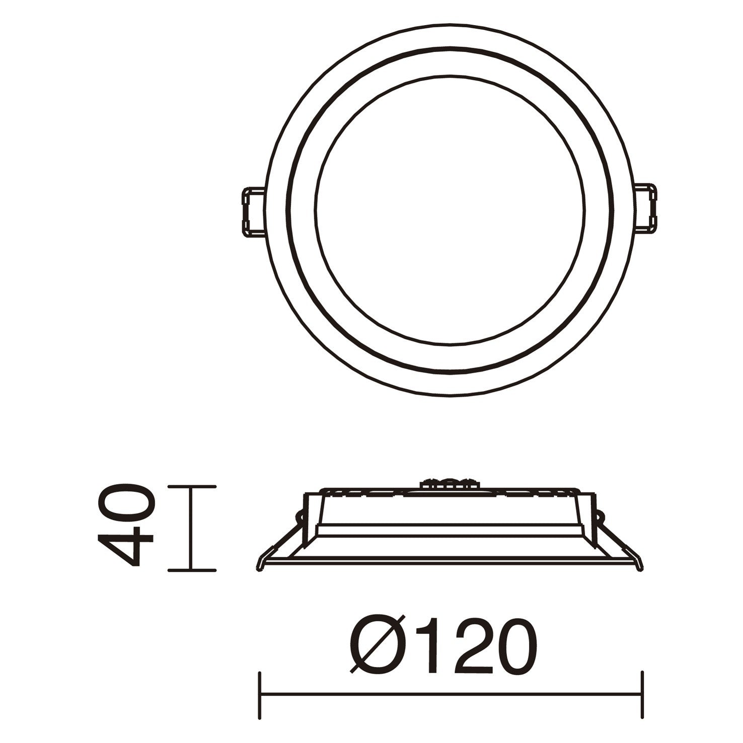 Indeluz zápustný downlight Calypso