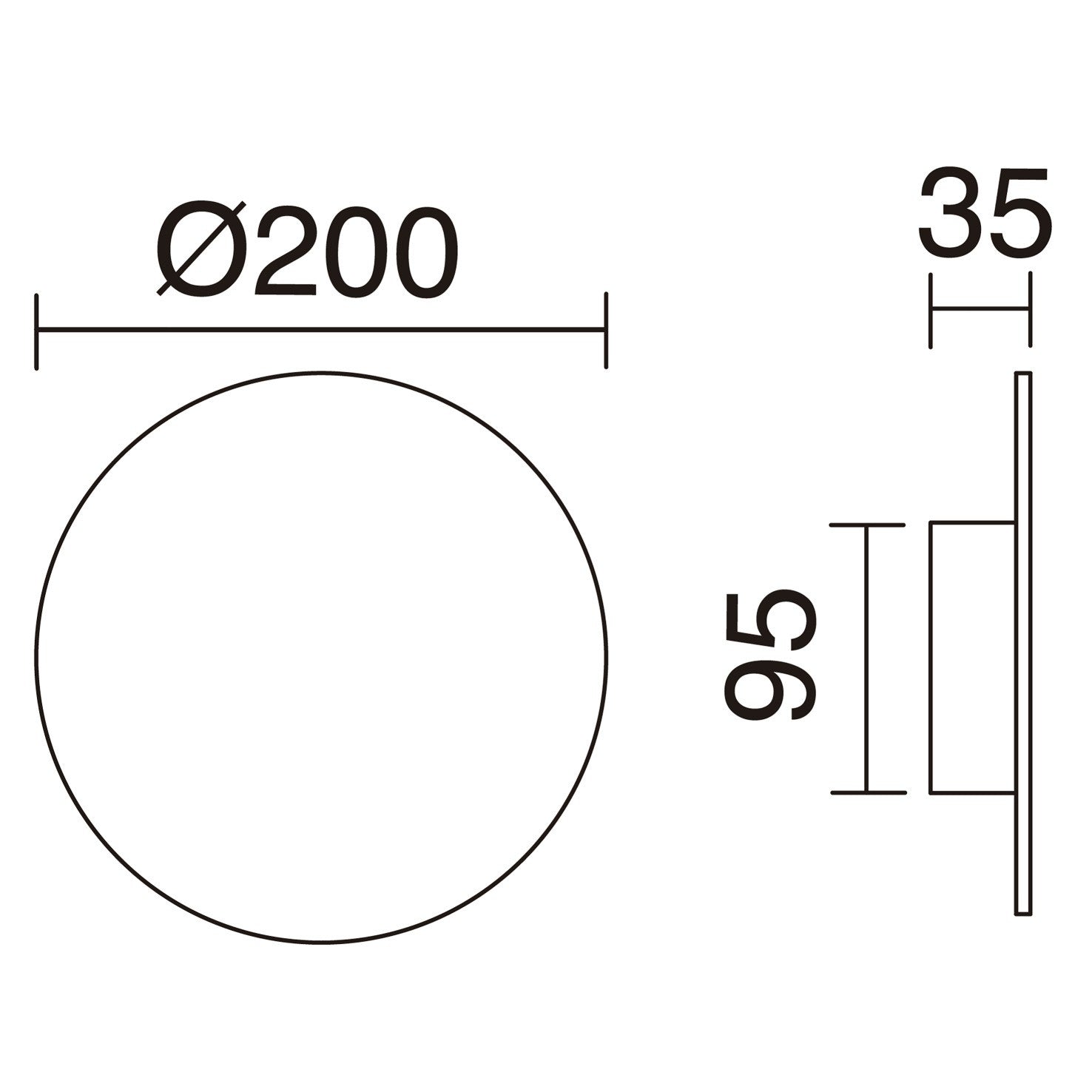 Exo Circular LED nástěnné svítidlo černé