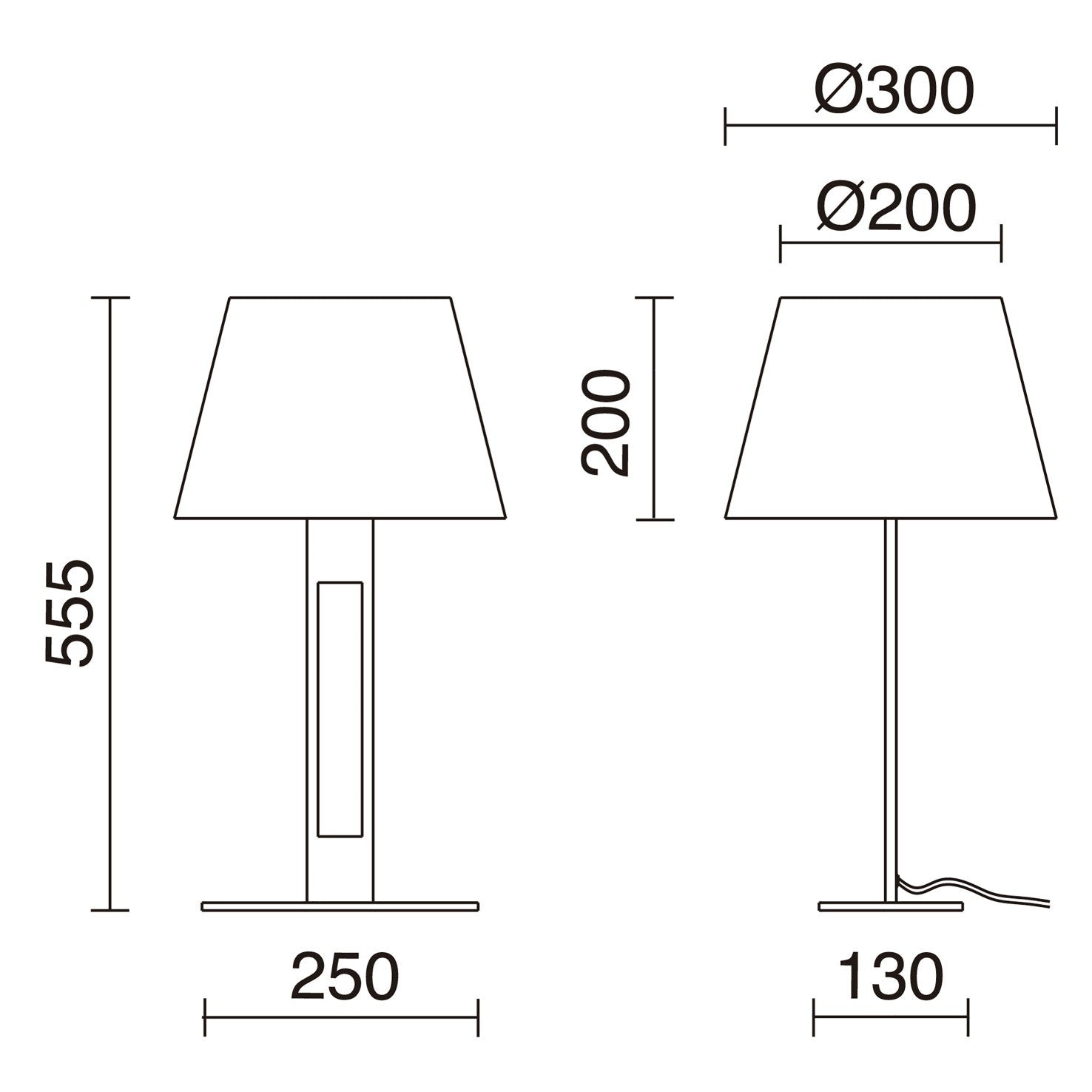 Exo Classical T E27 table light silver