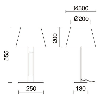 Exo Classical T E27 table light silver