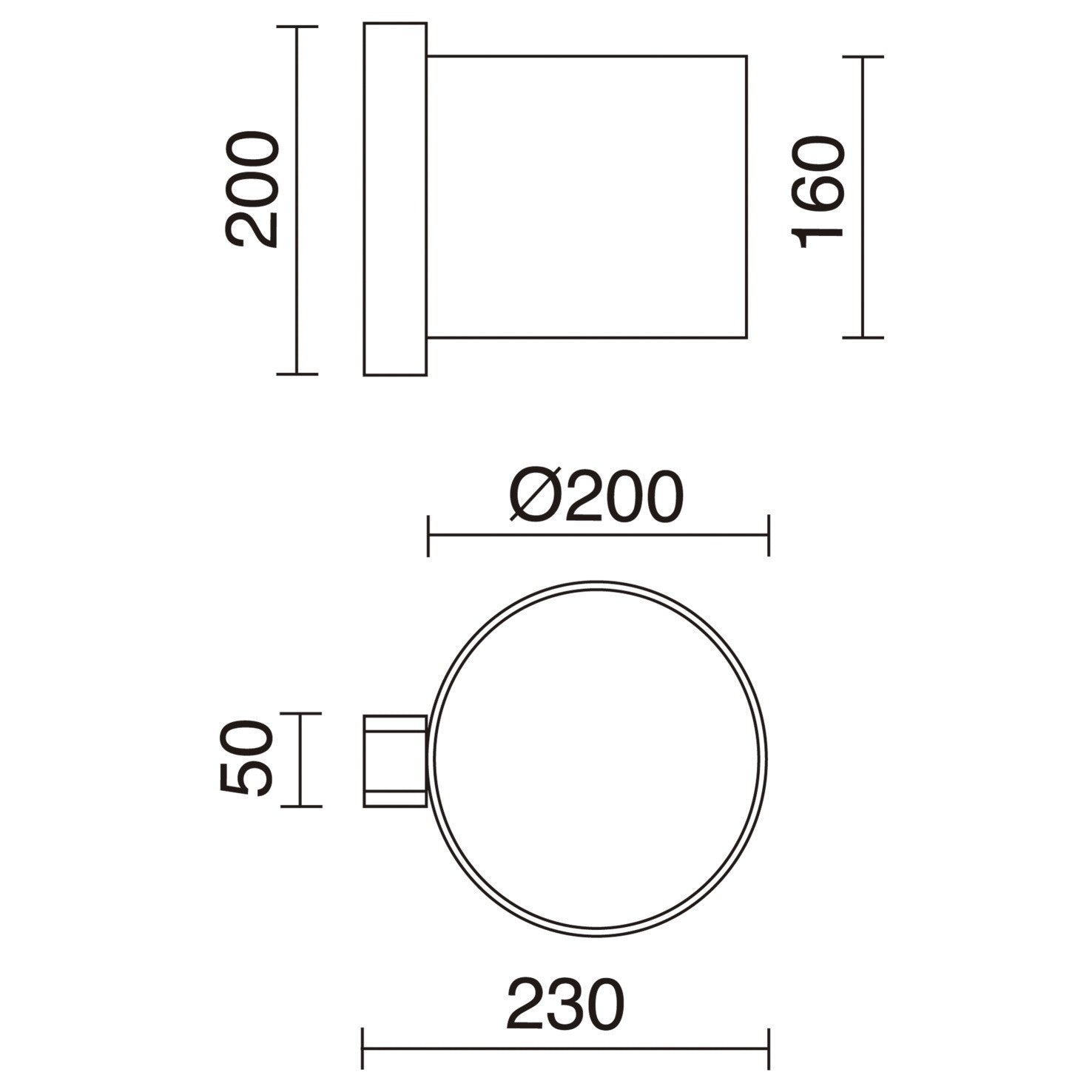 Exo Compact W E27 nástěnné svítidlo béžové