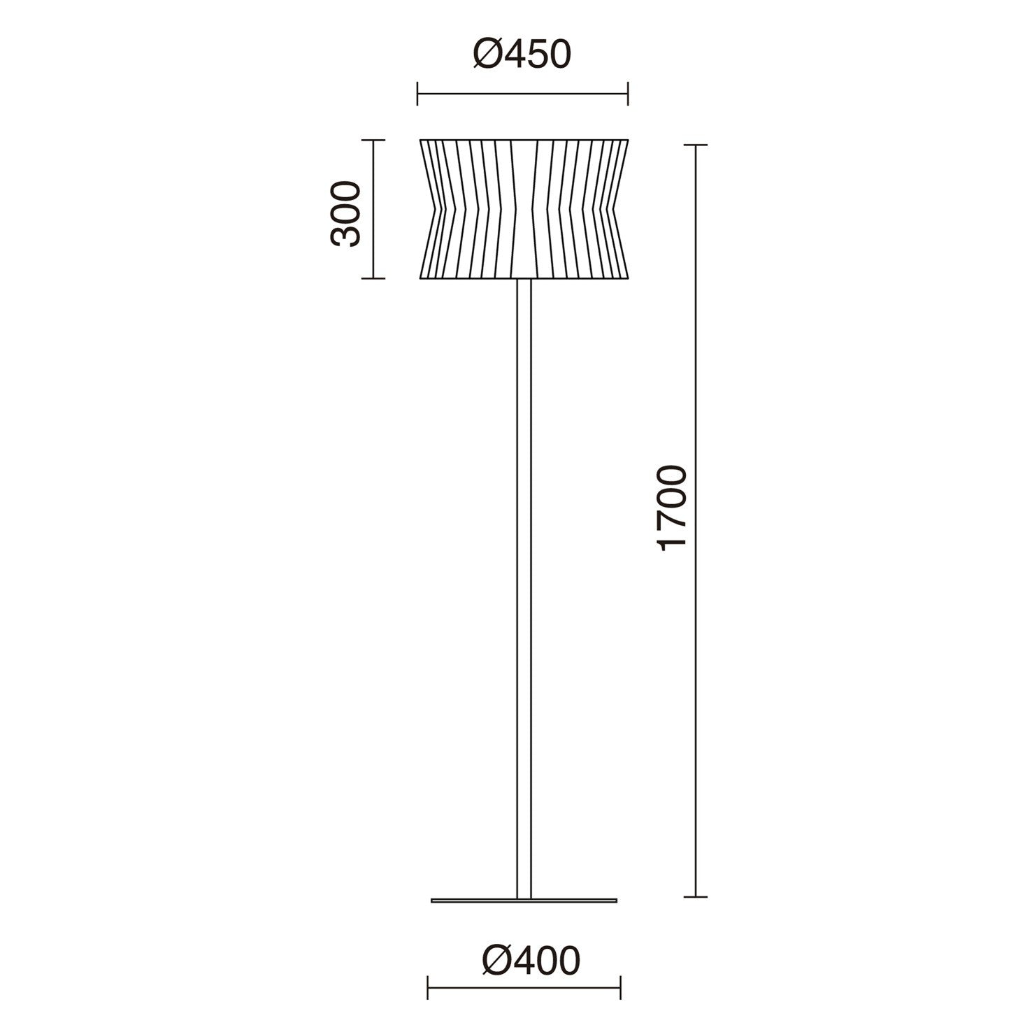 Exo Cora F E27 floor light black