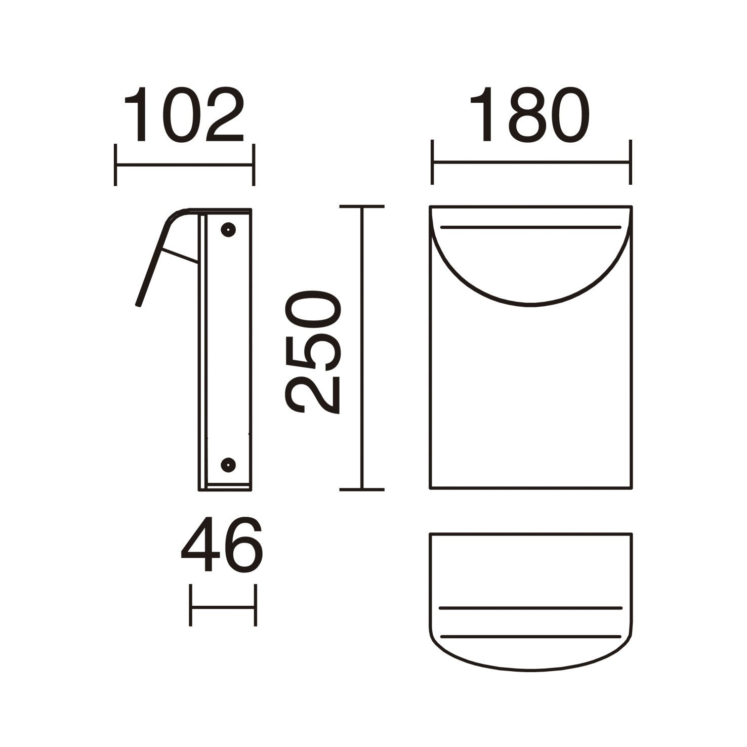 Cristher Dion LED column light Nero
