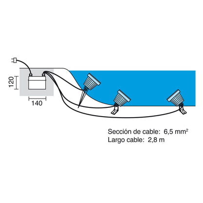 Cristher Focus 3 LED bazénové svietidlo s driverom