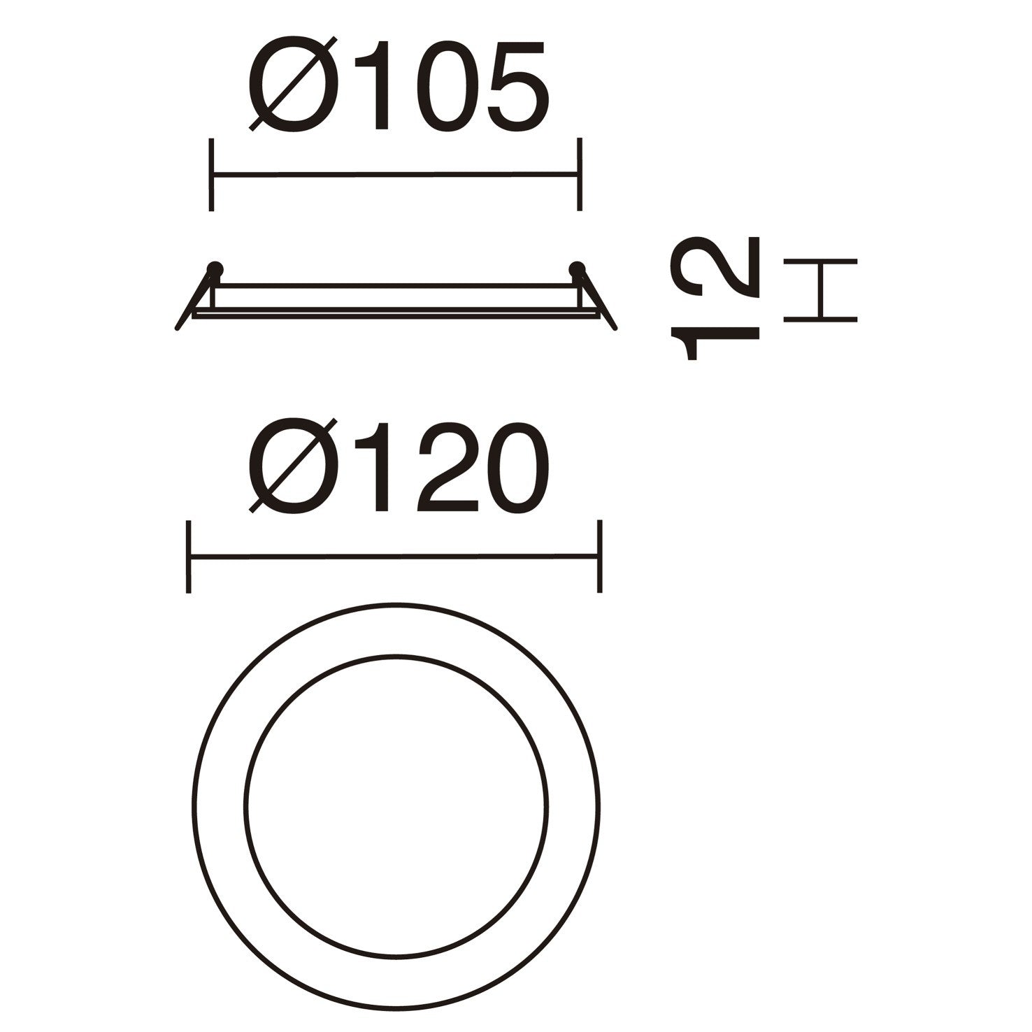 Indeluz zápustný LED downlight kruhový