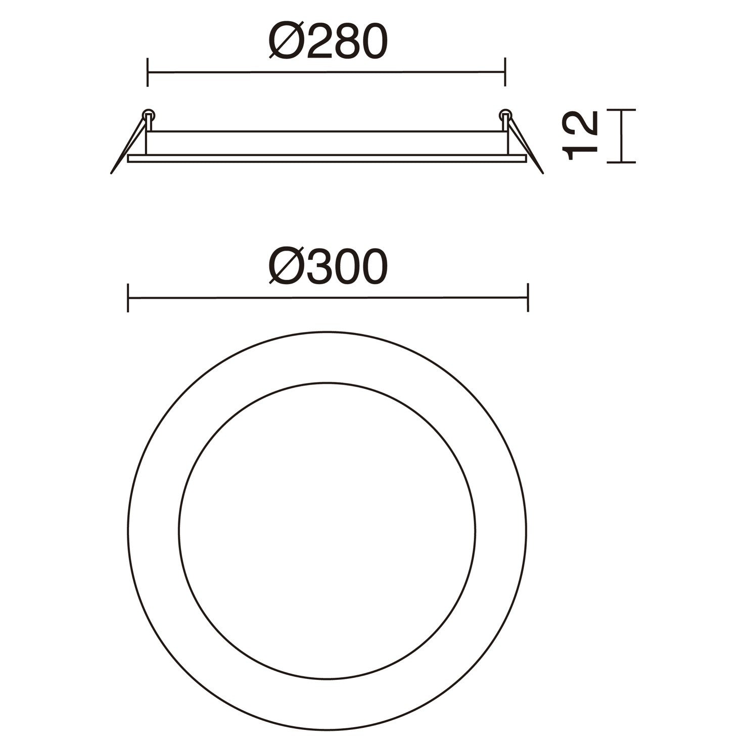 Indeluz zápustný LED downlight kruhový