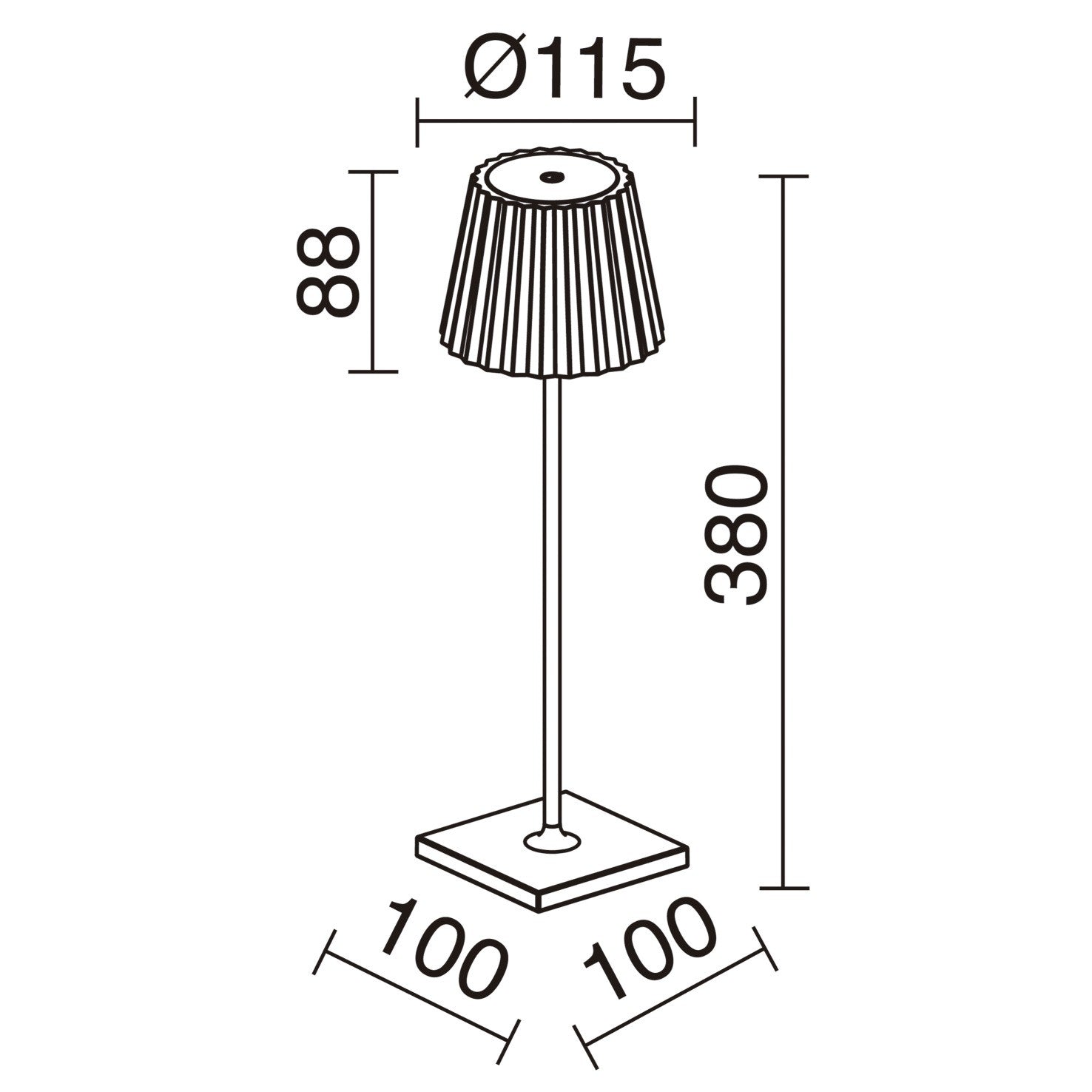 Dopo Litta Round LED prenosná lampa corten