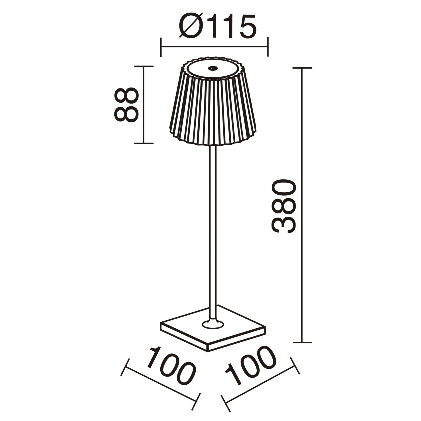 Dopo Litta Round LED portable lamp white