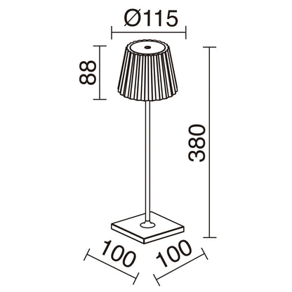 Dopo Litta Round LED portable lamp white
