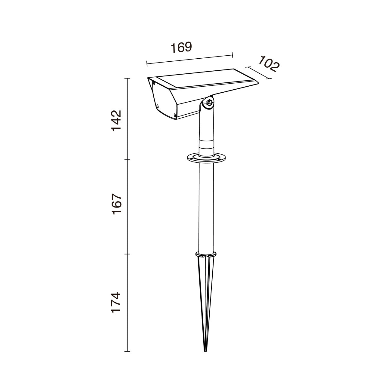 Dopo Lumber solar LED svítidlo