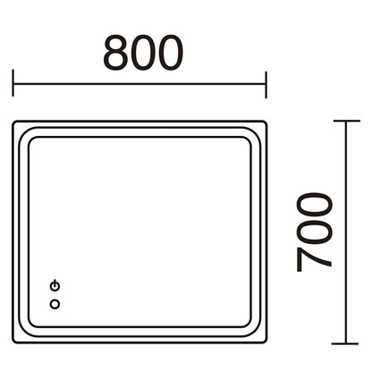 Exo Minerva Touch LED nástenné zrkadlo