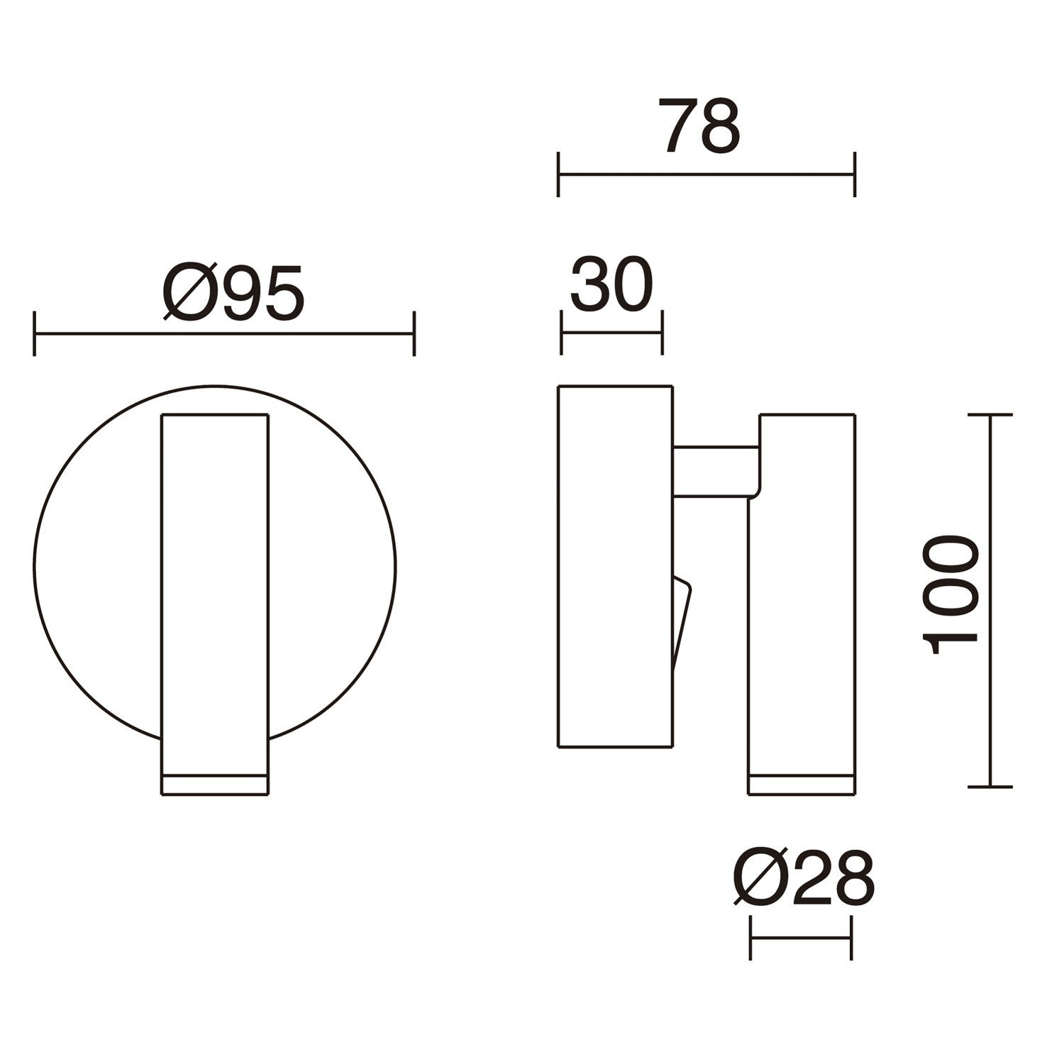 Exo Minimal LED nástenné svietidlo zlaté