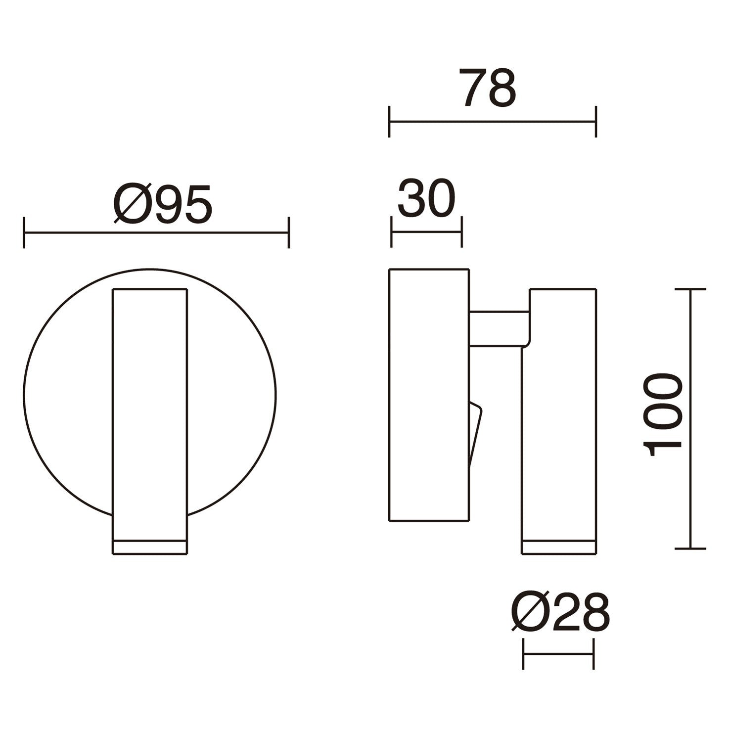 Exo Minimal LED nástenné svietidlo biele
