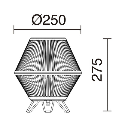 Cristher Nell LED podlahová lampa antracitová