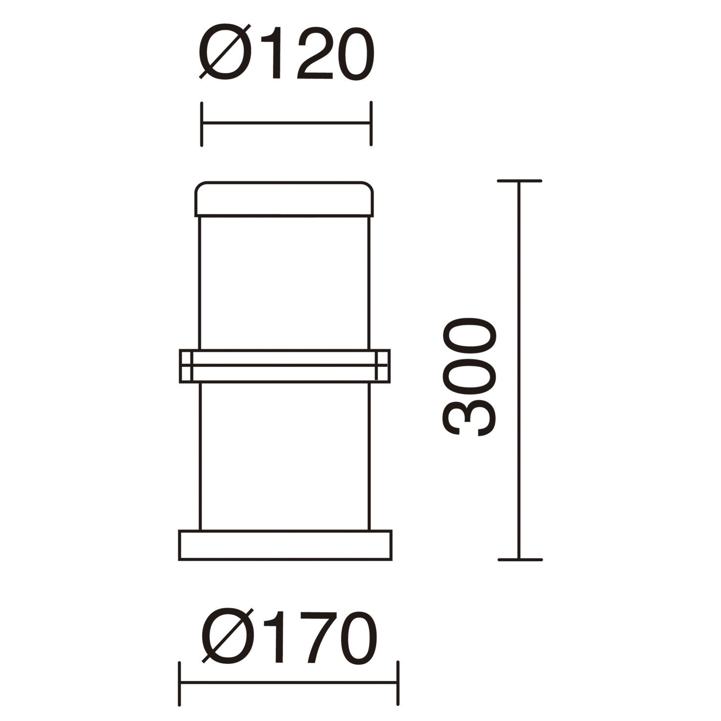 Lampa kolumnowa Dopo Omo E27 antracyt