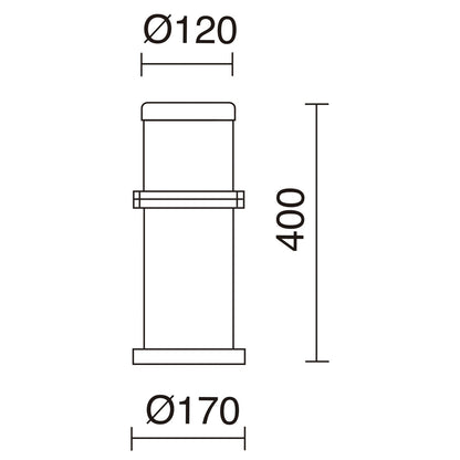 Lampa kolumnowa Dopo Omo E27 antracyt