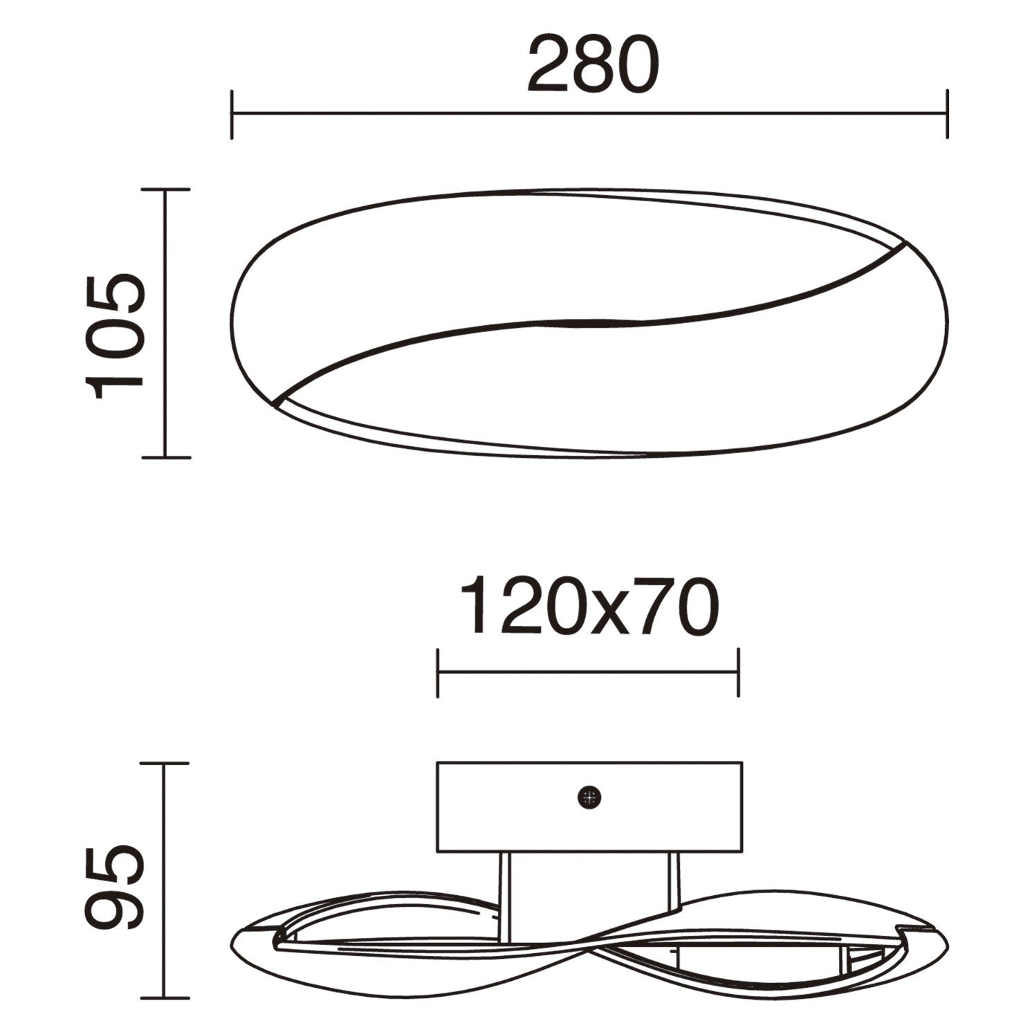 Exo Ribbon LED nástěnné svítidlo