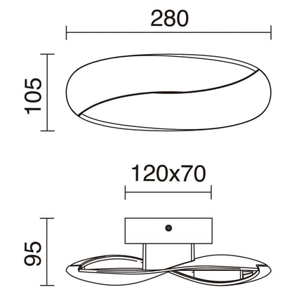 Exo Ribbon LED nástěnné svítidlo